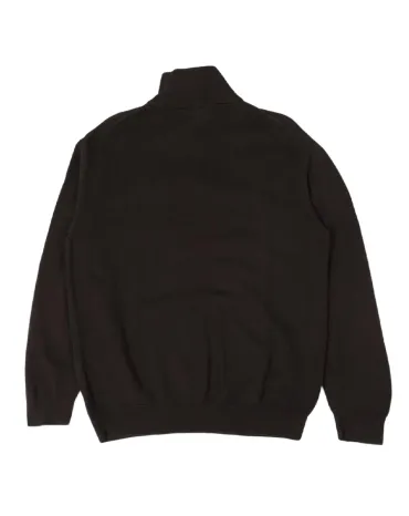 JERSEY CUELLO ALTO CREMALLERA LACOSTE HOMBRE MARRÓN OSCURO