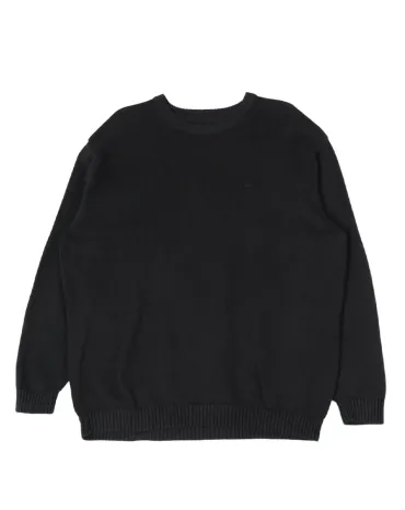 JERSEY CUELLO REDONDO LACOSTE HOMBRE NEGRO
