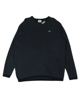 JERSEY CUELLO V LACOSTE HOMBRE GRIS OSCURO