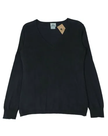 JERSEY LACOSTE MUJER AZUL MARINO