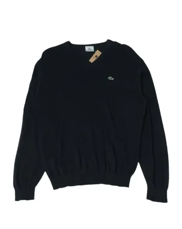 JERSEY LACOSTE HOMBRE NEGRO