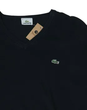JERSEY LACOSTE HOMBRE NEGRO