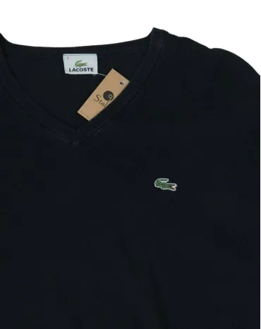 JERSEY LACOSTE HOMBRE NEGRO