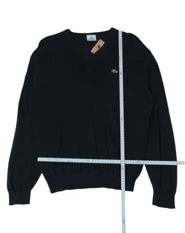 JERSEY LACOSTE HOMBRE NEGRO