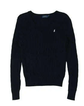 JERSEY CUELLO V POLO RALPH LAUREN MUJER AZUL MARINO