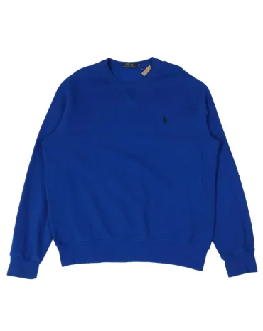 SUDADERA CUELLO REDONDO POLO RALPH LAUREN HOMBRE AZUL COBALTO