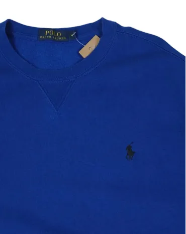 SUDADERA CUELLO REDONDO POLO RALPH LAUREN HOMBRE AZUL COBALTO