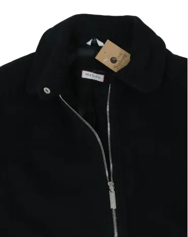 ABRIGO MANGO MUJER NEGRO