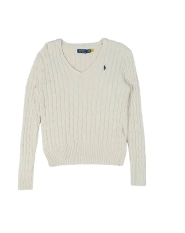 JERSEY PUNTO TRENZA POLO RALPH LAUREN MUJER MARFIL