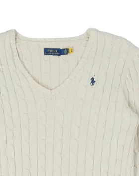 JERSEY PUNTO TRENZA POLO RALPH LAUREN MUJER MARFIL