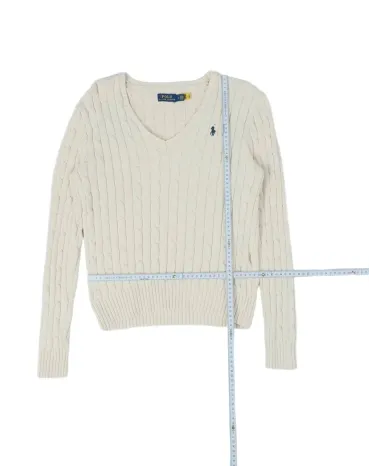 JERSEY PUNTO TRENZA POLO RALPH LAUREN MUJER MARFIL