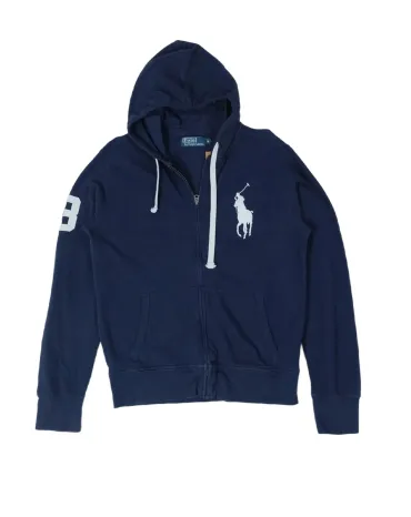 SUDADERA CON CAPUCHA Y CREMALLERA POLO RALPH LAUREN HOMBRE AZUL MARINO