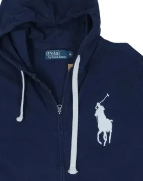 SUDADERA CON CAPUCHA Y CREMALLERA POLO RALPH LAUREN HOMBRE AZUL MARINO