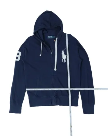 SUDADERA CON CAPUCHA Y CREMALLERA POLO RALPH LAUREN HOMBRE AZUL MARINO