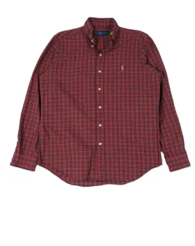 CAMISA RALPH LAUREN HOMBRE ROJO TARTÁN