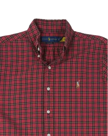 CAMISA RALPH LAUREN HOMBRE ROJO TARTÁN