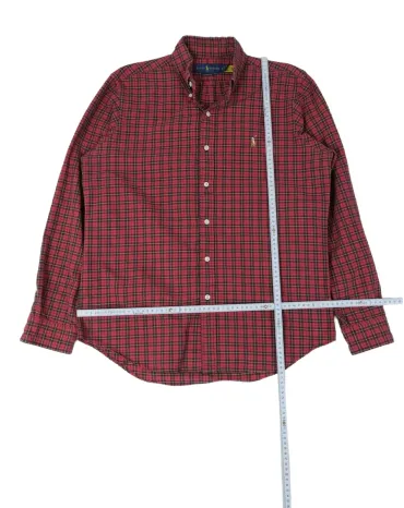 CAMISA RALPH LAUREN HOMBRE ROJO TARTÁN