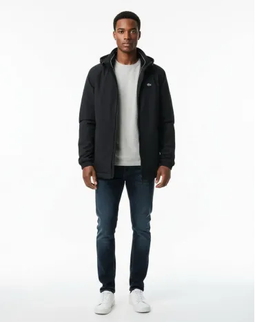 PARKA LACOSTE HOMBRE NEGRO