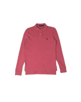 POLO MANGA LARGA POLO RALPH LAUREN HOMBRE ROSA
