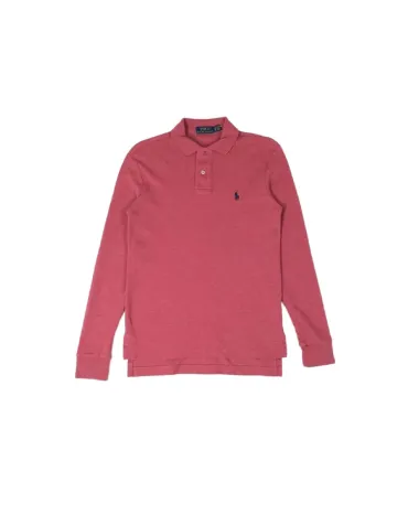 POLO MANGA LARGA POLO RALPH LAUREN HOMBRE ROSA