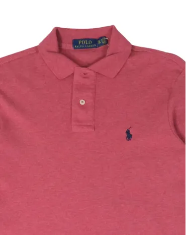 POLO MANGA LARGA POLO RALPH LAUREN HOMBRE ROSA