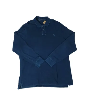 POLO MANGA LARGA POLO RALPH LAUREN HOMBRE AZUL MARINO