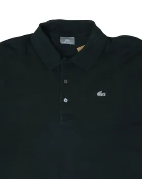 POLO MANGA LARGA LACOSTE HOMBRE NEGRO