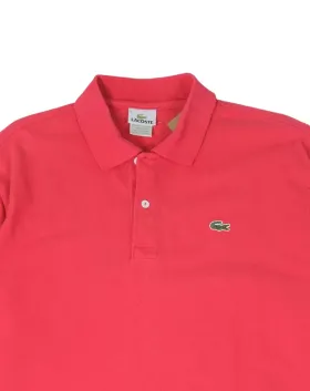 POLO MANGA LARGA LACOSTE HOMBRE ROSA CORAL