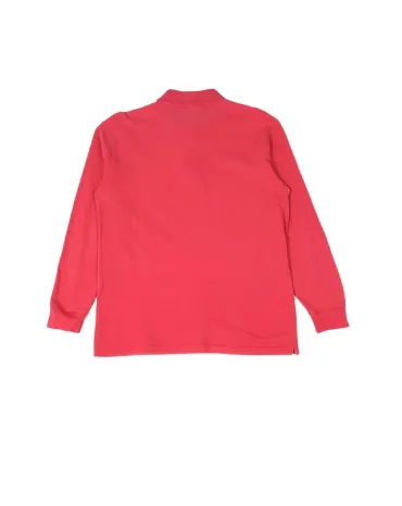 POLO MANGA LARGA LACOSTE HOMBRE ROSA CORAL
