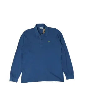 POLO MANGA LARGA LACOSTE HOMBRE AZUL