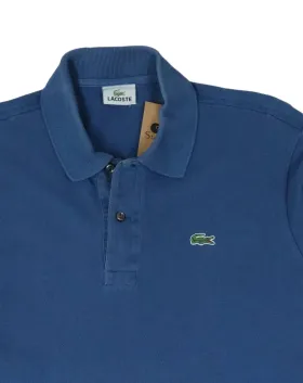 POLO MANGA LARGA LACOSTE HOMBRE AZUL