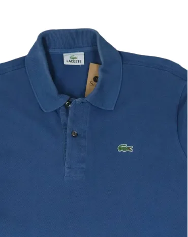 POLO MANGA LARGA LACOSTE HOMBRE AZUL