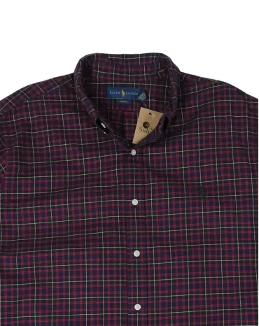 CAMISA RALPH LAUREN HOMBRE BURDEOS
