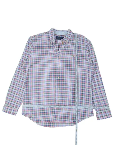 CAMISA RALPH LAUREN HOMBRE BLANCO CON CUADROS MULTICOLOR