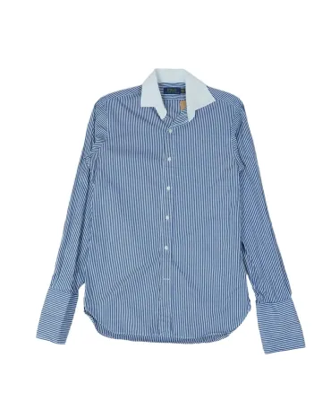 CAMISA POLO RALPH LAUREN HOMBRE AZUL CON RAYAS BLANCAS