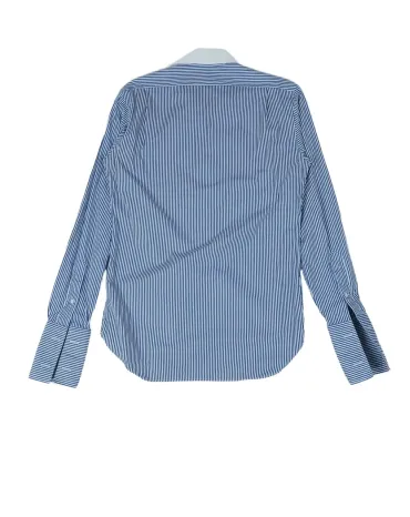 CAMISA POLO RALPH LAUREN HOMBRE AZUL CON RAYAS BLANCAS