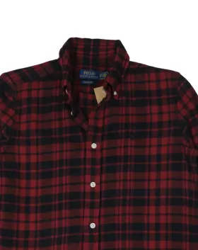 CAMISA POLO RALPH LAUREN HOMBRE ROJO Y NEGRO