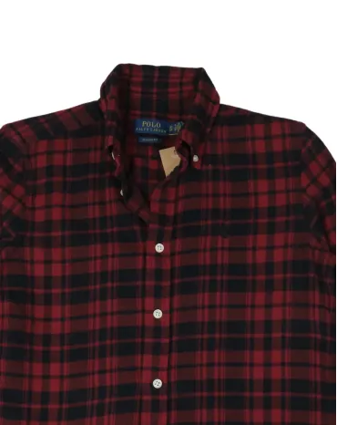 CAMISA POLO RALPH LAUREN HOMBRE ROJO Y NEGRO