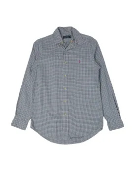 CAMISA POLO RALPH LAUREN HOMBRE AZUL Y BLANCO