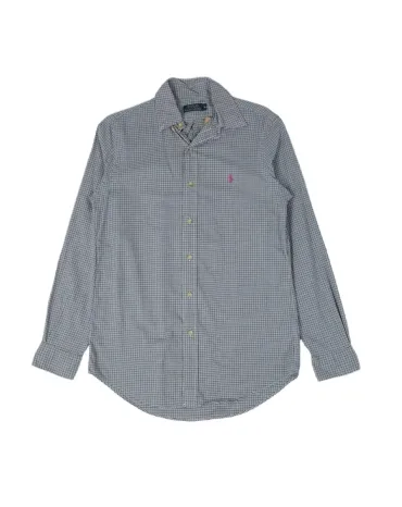 CAMISA POLO RALPH LAUREN HOMBRE AZUL Y BLANCO