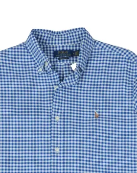CAMISA POLO RALPH LAUREN HOMBRE AZUL Y BLANCO