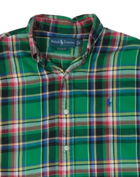 CAMISA RALPH LAUREN HOMBRE VERDE A CUADROS