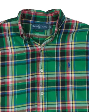 CAMISA RALPH LAUREN HOMBRE VERDE A CUADROS