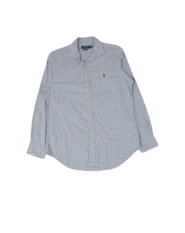 CAMISA POLO RALPH LAUREN HOMBRE BLANCO Y AZUL