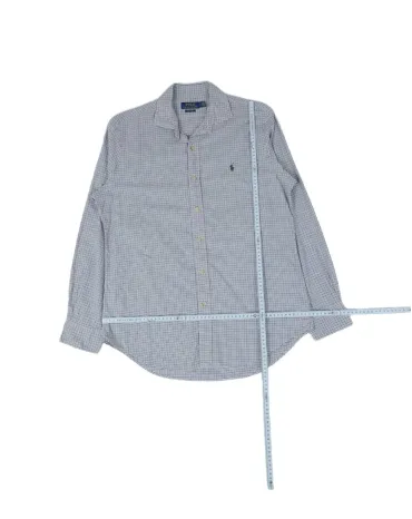 CAMISA POLO RALPH LAUREN HOMBRE BLANCO Y AZUL