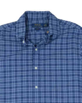 CAMISA POLO RALPH LAUREN HOMBRE AZUL A CUADROS