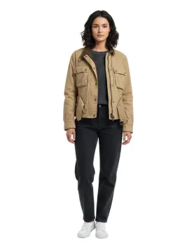 CAZADORA BELSTAFF MUJER BEIGE