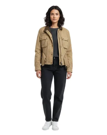 CAZADORA BELSTAFF MUJER BEIGE