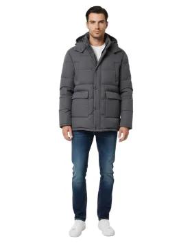 ABRIGO PLUMÍFERO MONCLER HOMBRE GRIS OSCURO