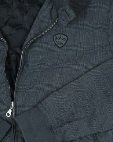 CAZADORA SCHOTT HOMBRE GRIS